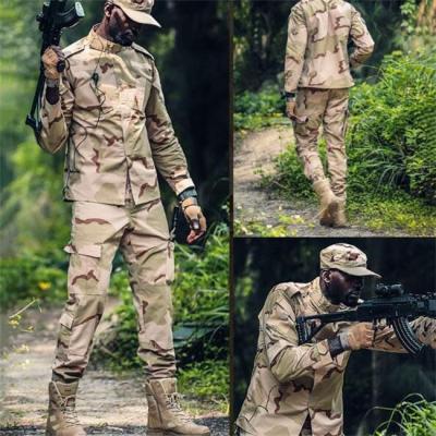 China Military Uniform Suit Unisex Lightweight Military Camo Tactical Camo Hunting Combat BDU Uniform Army Suit Set for sale