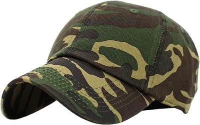 Cina Profile Hat Baseball Cap Outdoor Camouflage Fishing Cap, Dad Hat Adjustable Unconstructed Plain Cap in vendita
