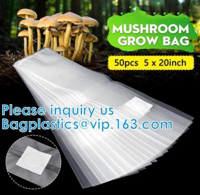 China Autoclavable Mushroom Grow Bags Bulk with Microporous Filter Patchs - Large 8
