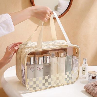 China Double-Layer Dry And Wet Separation Makeup Storage Bag Portable Travel Waterproof Portable Fitness Swimming for sale