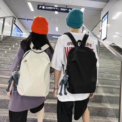 China Simple Backpack Fashion Large-Capacity Travel Backpack Female Casual College Student Junior High School School Bag for sale