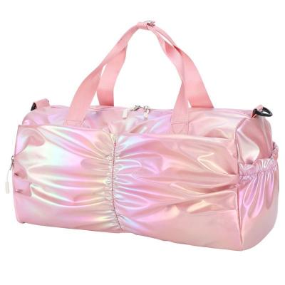China Wholesale quality bags, Custom Logo Fashion Travel Sports Bag, Large Capacity Ladies Pink Duffel Bag Travel Bags for sale
