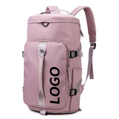 China Custom Logo Short-Distance Weekend Gym Sports Backpack Travel Duffle Bags With Shoes Compartment for sale