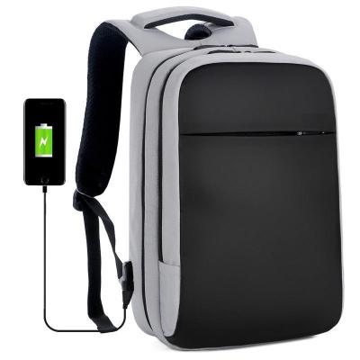 China Fashion Unisex Waterproof Oxford Casual Zipper Smart Backpack For Laptop Usb Charging Backpack for sale