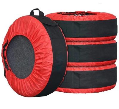 China Tire Cover, Seasonal Tire Totes,Polyester Wheel Tires Storage Bags, Waterproof Dustproof Wheel Covers Fit for 16