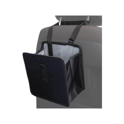 China OEM Portable Waterproof Car Back Seat Organizer Waste Paper Garbage Bin Folding Car Rubbish Bin Dustbin for sale