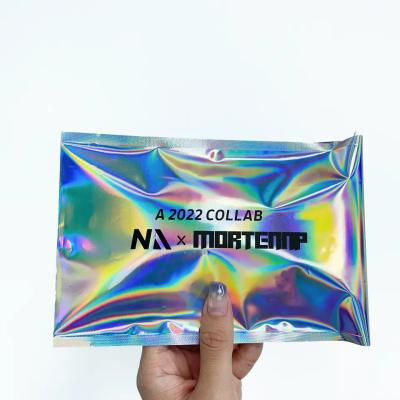 China Holographic Metallic Foil Mailer Glitter Mailing Shipping Bags Metallic Rainbow Foil Self-Sealing Envelopes Courier for sale