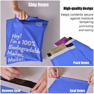 China Custom Polymailer Courier Bag Clothing Packaging Shipping Mailing Bags Compostable Envelopes 100% Biodegradable D2W for sale