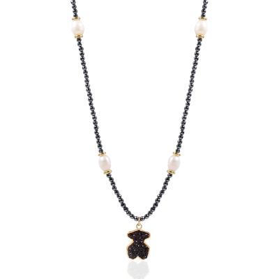 Китай Ожерелье жемчуга гематита пресноводное, длинное ожерелье жемчуга с шкентелем нержавеющей стали продается