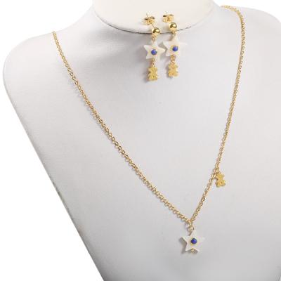China Señora determinada Purple Blue Jewellery Party de la joyería del acero inoxidable de la estrella en venta