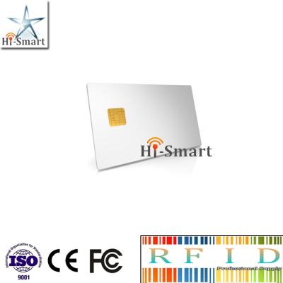 China Contactless IC Smart Card RFID Card PVC Blank Visa Credit Card Size for sale