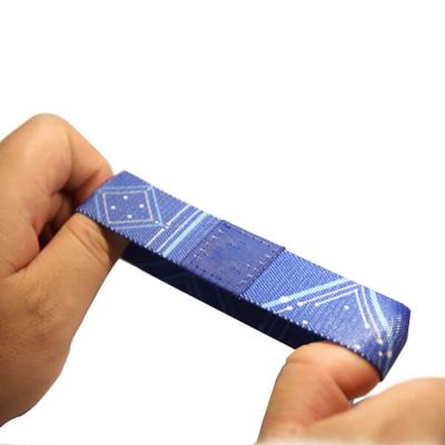 China Elastic fabric bracelets reusable NFC wristbands strap / Stretch Woven RFID Wristband for sale