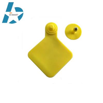China Factory Custom TPU UHF 13.56Mhz NFC Barcode QRCode RFID Animal Ear Tag Tracking For Cattle Cow Sheep RFID Electronic Eartag à venda