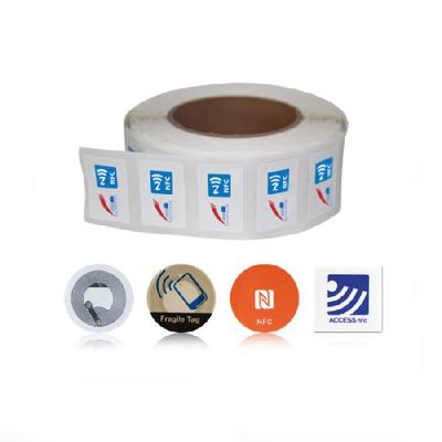 China Label RFID Adhesive NFC Sticker ISO14443A e-Wallet NFC Tag Small for sale