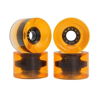 China Jelly Polyurethane Rubber Soft Longboard Wheels For Cruising Exquisite for sale