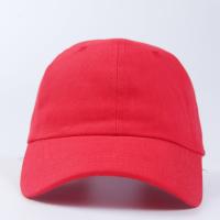 Quality Personalised Cotton Sports Wear Red Dad Caps With Crown Unisex for sale