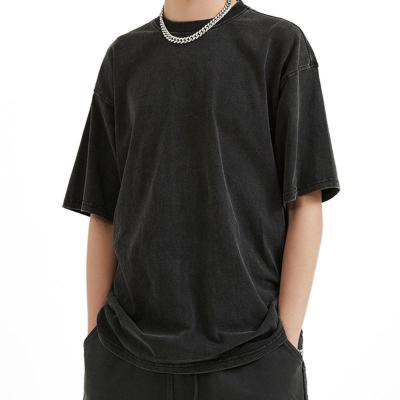 Китай Тяжелый вес 100% хлопок Спортивная одежда Хип-хоп Опухоль с большим размером футболка унисекс продается