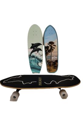 Cina Maple Mixed Fiberglass Surf Skateboard Deck Personalizzabile 780*245MM in vendita