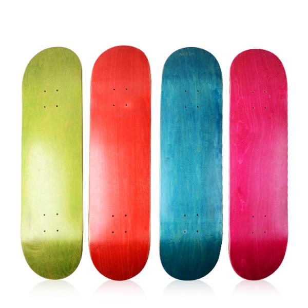 Quality Customizable Colorful Skateboard Decks Sturdy Wood Stain Skateboard for sale