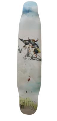 China Seven Layers Maple Dancing Longboard Deck Eco Friendly High Durability for sale