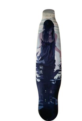 China OEM Durable Drop Down Drop Through Longboard Deck Customized Graphic for sale