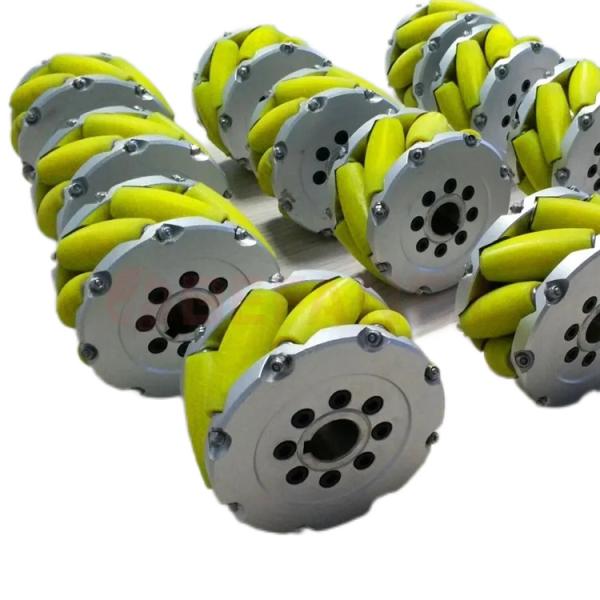 Quality Versatile 9 Inch 228mm Omnidirectional Mecanum Wheels With Durable Rollers for sale
