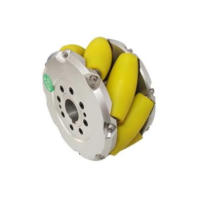 China 8Inch 203mm Omni Directional Yellow PU Wheels For loading for sale