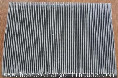 China Continous Piece Single Row Flat Fin Tube , Fin Per 1 Meter 250 Or 333 for sale