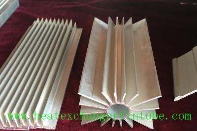 China Round Extruded Aluminum Heat Sink Profile With Small Longitudinal Fins for sale