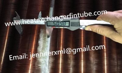 China 2'' Copper Finned Tube Type L Tension Copper Finned Tubes With 3/4'' Tube OD for sale