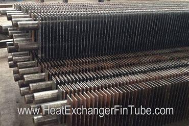 China Flosse des Quadrat-H schweißte Wärmetauscher-Flossen-Rohr mit SS409 zu verkaufen