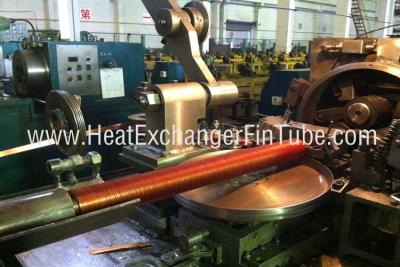 中国 埋め込まれたひれ付き管機械、G のタイプ Alu 及び銅を冷却する螺旋形の溝 販売のため