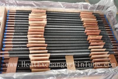 China C12200 / TP2 Copper Finned Tube , Tension Wrapped L Type Condenser Tube for sale