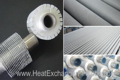 China Tubo de aleta de alumínio expulso serrilhado do permutador de calor, tubos sem emenda do aço carbono A179 à venda