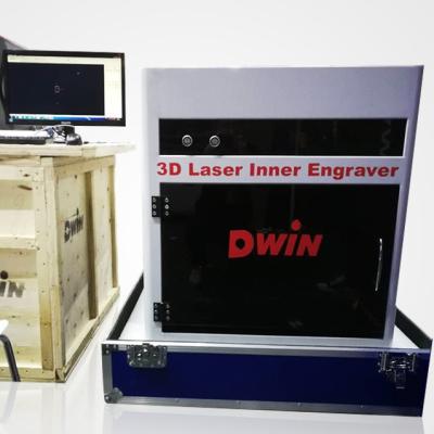 China 2D 3D Crystal Engraving Machine , CE 3D Photo Crystal Laser Engraving Machine for sale
