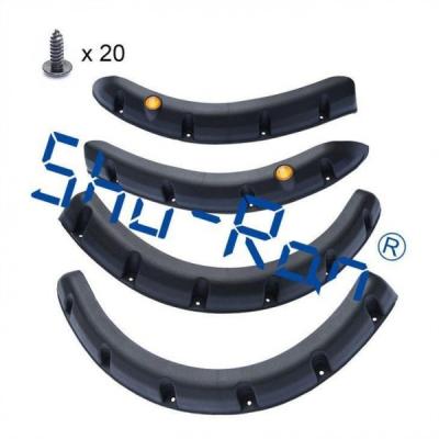 China Black Golf Cart Rear and Front Fender Flares For Yamaha, Set of 4 for sale