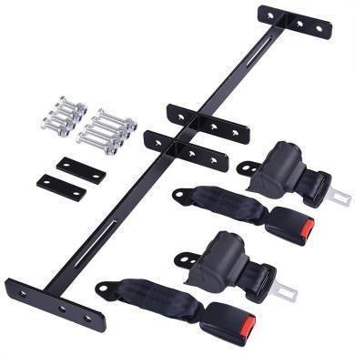 China 2 Universal Retractable Golf Cart Seat Belts Bracket Kit Compatible with EZGO Yamaha Club Car for sale