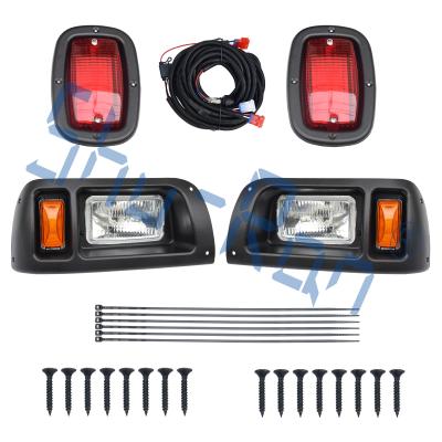 China Golf Cart Halogen Headlight And LED Red Taillight Kit Compatible With Club Car DS for sale