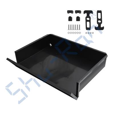China Golf Cart Heavy Duty Black Steel Utility Cargo Box w/ Hardware for sale