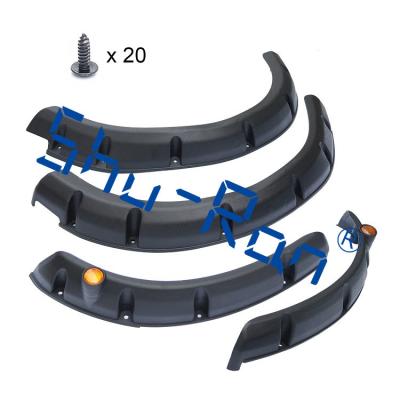 China Black Plastic Golf Cart Rear and Front Fender Flares for EZGO RXV for sale