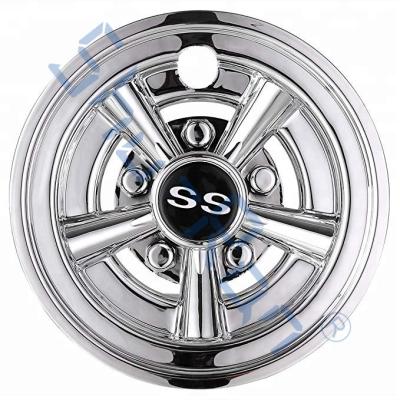 China Golf Cart SS Wheel Covers Hub Caps for Most Golf Carts 8 inch for sale