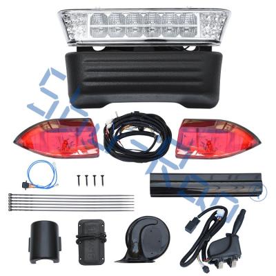 China Golf Cart Deluxe LED Light Kit For Precedent, With Headlight Taillight Turn Signals Switch Horn for sale