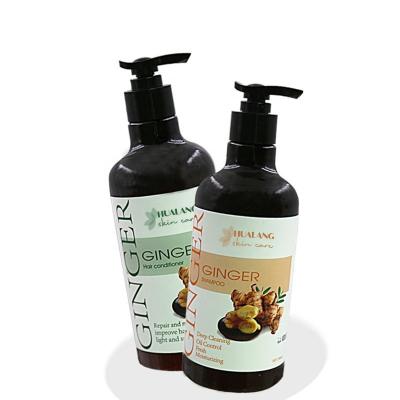 China Custom Private Label Colour-Protecting Ginger Shampoo & Conditioner Anti Hair Loss Ginger Hair Shampoo for sale