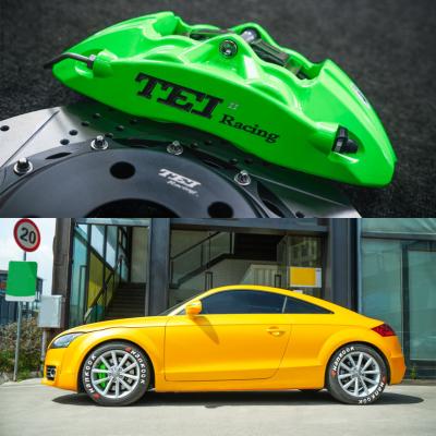 China Audi TT /TT RS Front BBK Big Brake Kit 4 Piston Forged Two Pieces Caliper With Disc Rotor 17 Inch Car for sale