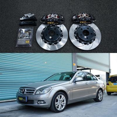 China W204 Mercedes Big Brake Kit 17 Inch Car Rim Front 4 Piston Brake Kit Auto Brake System for sale