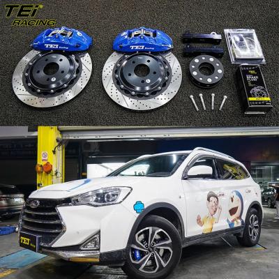 Китай Front Big Brake Kit 4 Piston Caliper with 355x28mm rotor BBK auto brake system For JAC Refine S7 18 Inch car rim продается