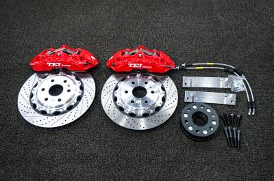 China TEI Racing BBK P60NS 6 Piston Forged two - pieces Caliper Brake Kit For Cadillac XT5 19 Inch Wheel Front for sale