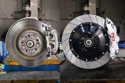 China Big Brake Kit For Benz GLS 6 Piston Caliper With 405mm Rotor  Front 20 Inch 4 Piston Caliper With Electric Parking for sale