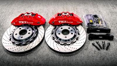 China TEI Racing P60ES 6 Piston Calipers Big Brake Kit For Audi A4L 18 Inch Wheel Front for sale