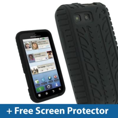 China Anti - Static Silicone Tyre Motorola Cell Phone Case , Motorola Defy MB525 Cover for sale